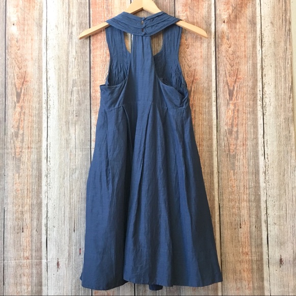 SOLD ❌ Zara Basic | Blue Baby Doll Mini  Dress S - Picture 6 of 8